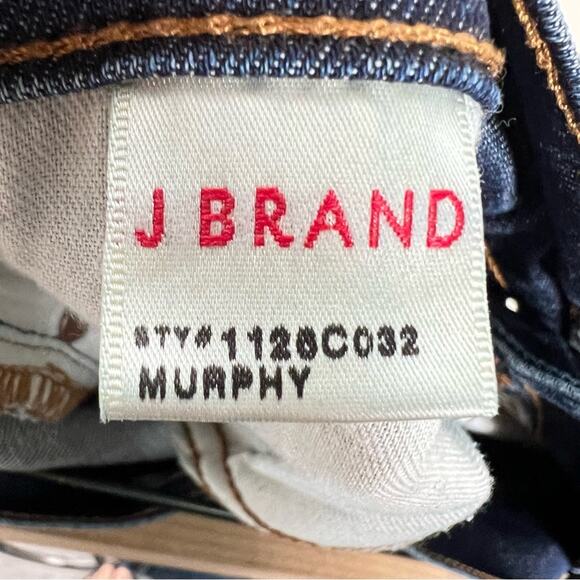 J Brand dark wash boot cut leg Murphy crop jeans size 26 B112 - Picture 3 of 6